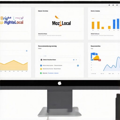 Effective SEO tools for local ranking maintenance. Screenshot of SEO tools dashboard tracking local search rankings.