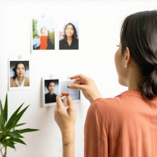 Business owner adding photos to Google My Business profile