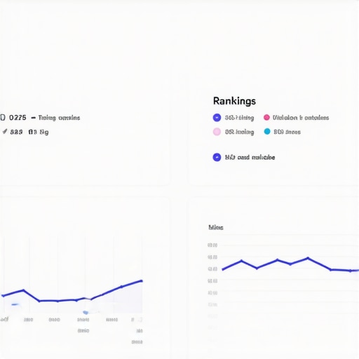 Screenshot of analytics dashboard displaying local search rankings and citations analysis