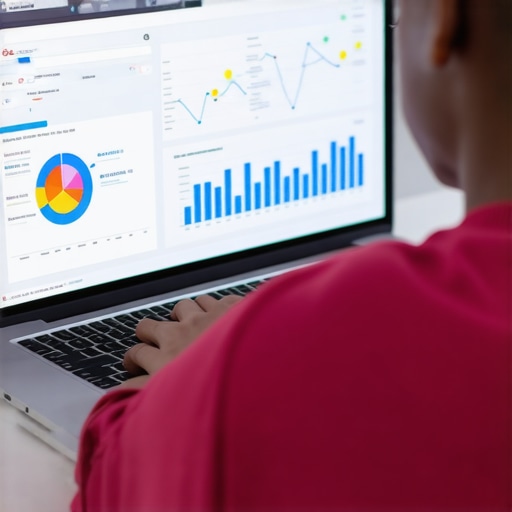 Person analyzing local SEO data on laptop