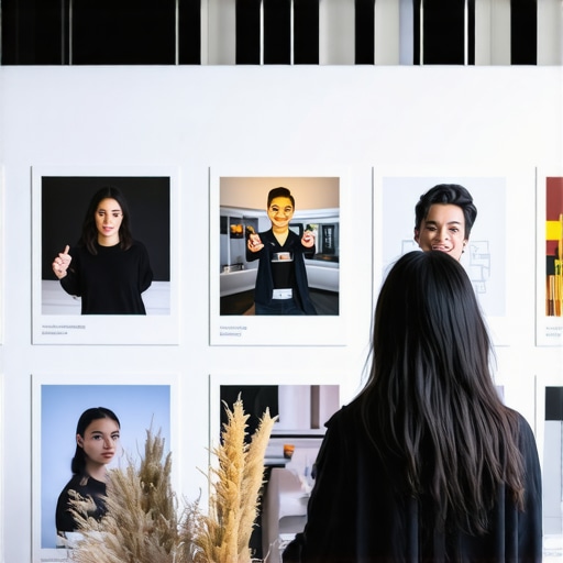 Business owner editing Google profile with images and descriptions.