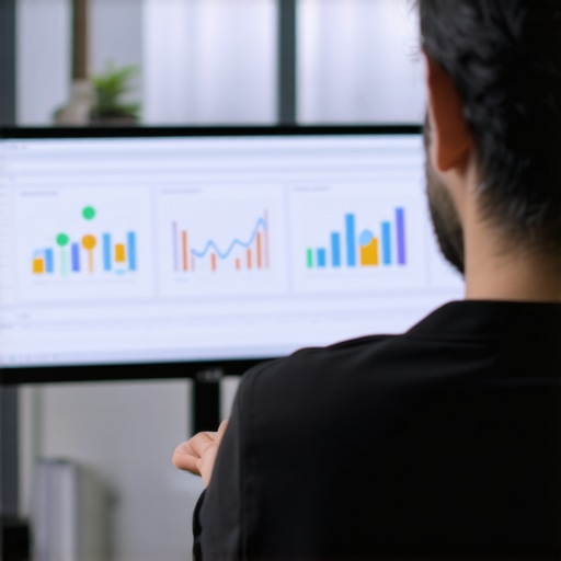 Analyzing Local SEO Data for 2026 Person reviewing local SEO analytics on a computer with graphs and maps.